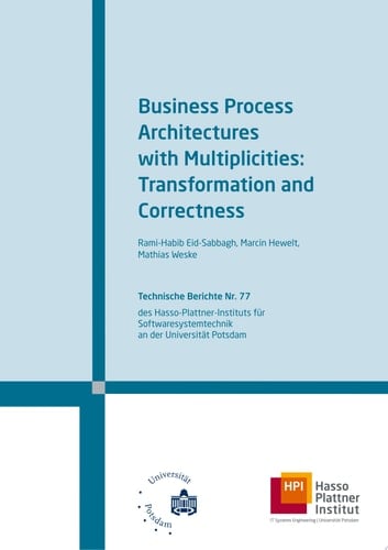 Business process architectures with multiplicities transformation and correctness