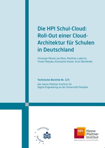 Die HPI Schul-Cloud Roll-Out einer Cloud-Architektur für Schulen in Deutschland