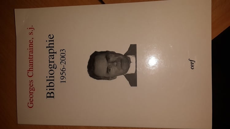 Georges Chantraine, S.J., Bibliographie 1956-2003