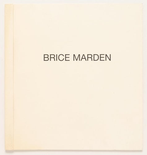 Brice Marden: Drawings, 1964-1994 : November 3-December 2, 1995
