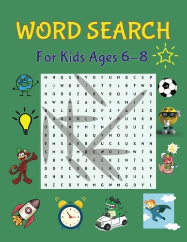 Word Search For Kids Ages 6-8 - Fun Puzzles with Illustrations to Color Search and Find Books for Kids