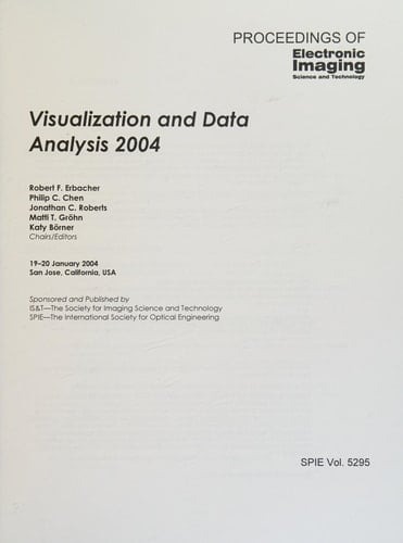 Visualization and Data Analysis 2004 19-20 January 2004, San Jose, California, USA