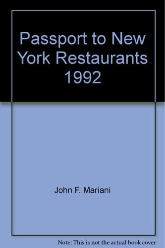 Passport to New York Restaurants, 1992