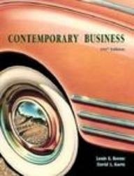 Contemporary Business 1997 Edition
