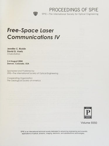 Free-space Laser Communications (Proceedings of Spie)