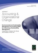 Environmental and Sustainability Management Accounting (EMA) for Advancing Sustainability Management Journal of Accounting & Organizational Change