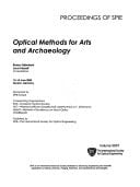Optical Methods for Arts and Archaeology (Proceedings of Spie)