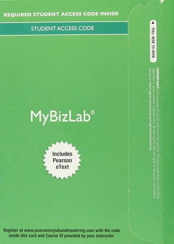 MyBizLab with Pearson eText -- Access Card -- for Business Essentials