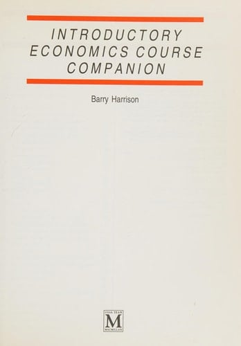 Introductory Economics Course Companion