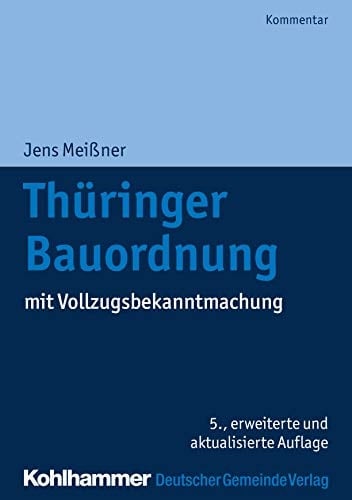 Thuringer Bauordnung Mit Vollzugsbekanntmachung
