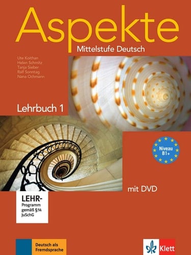Aspekte 1 (B1+) - Lehrbuch mit DVD Mittelstufe Deutsch