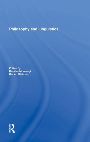 Philosophy and Linguistics