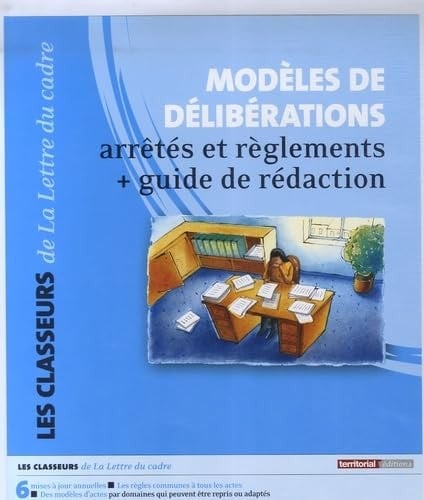Modèles de délibérations Arrêtés et réglements, 7 volumes