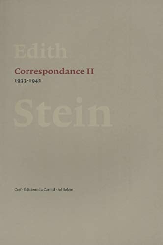 Correspondance Volume 2 (1933-1942)