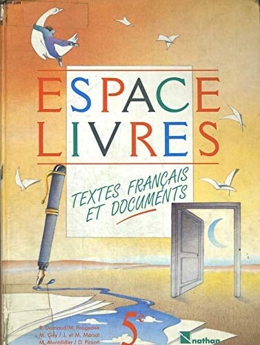 Espace-livres Textes français et documents, 5e