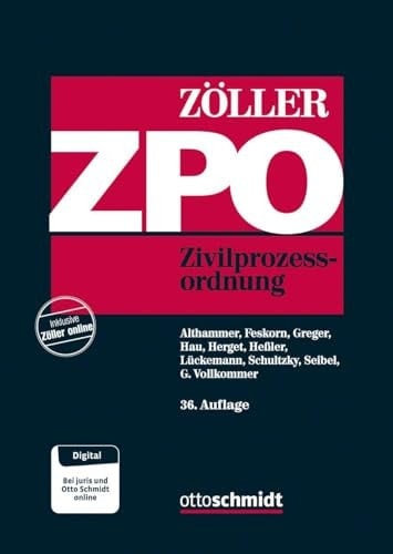 Zivilprozessordnung mit VDuG, FamFG (Paragraphen 1-96a, 111-150, 231-244, 246-270) und GVG sowie den Einführungsgesetzen, mit Europäischem und Internationalem Zivilprozessrecht (EuIZPR), Brüssel Ia-VO, EuZustVO, EuBewVO, Kostenanmerkungen : Kommentar