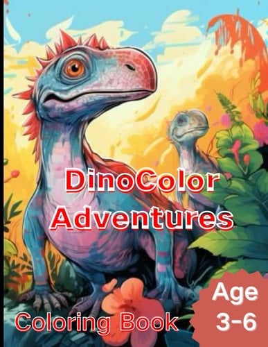 Dinosaur Coloring Book for Kids - Roar Into Creative Adventures!