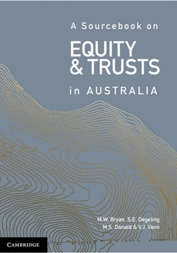 Sourcebook on Equity and Trusts in Australia