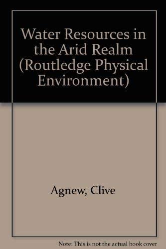 Water Resources in the Arid Realm