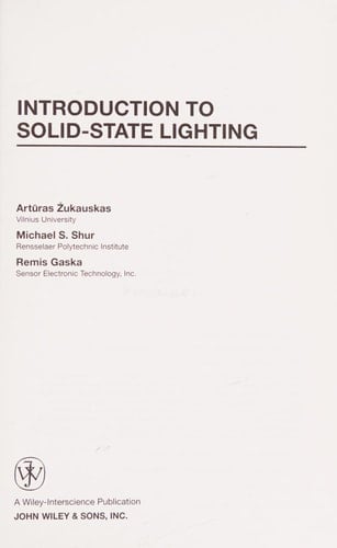 Introduction to Solid-State Lighting