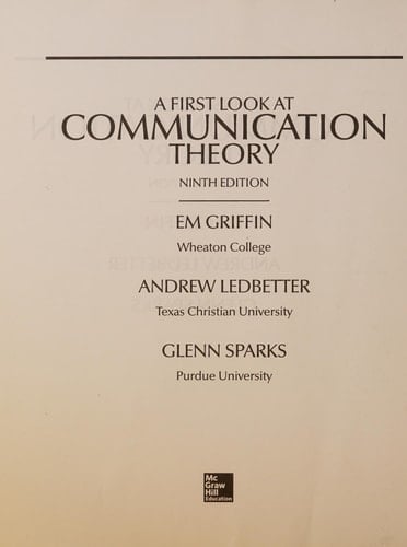 Communication Theory [Custom for Kent State University]