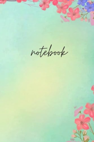 Trendy Pastel Floral Journal notebook