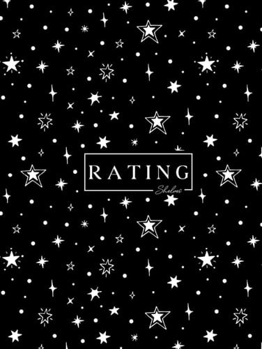 Rating Shelves: Bookshelf Designed Book Tracker, Bookcase Journal Log with 26 Animal Themes (Black & White Print)