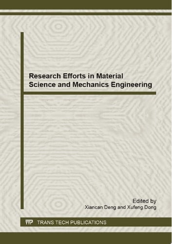 Research Efforts in Material Science and Mechanics Engineering