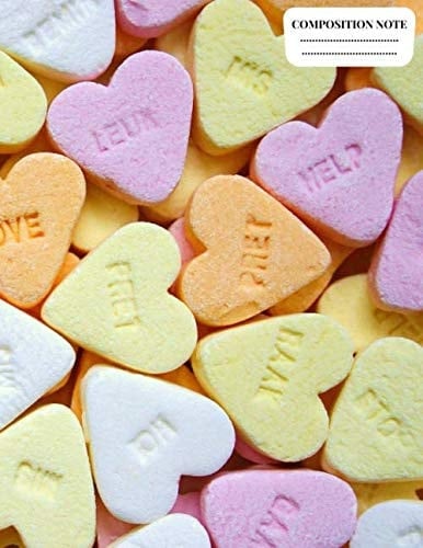 COMPOSITION NOTE: Cute Notebook Wide Ruled Blank, Paperback, School Home, Writing Notes, Journal.