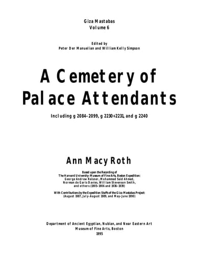 A Cemetery of Palace Attendants