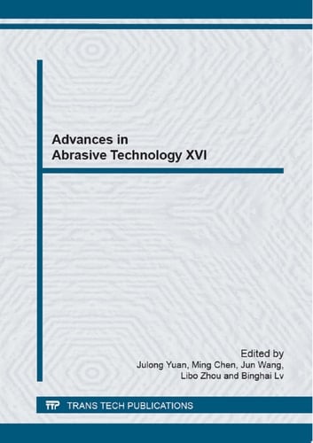 Advances in Abrasive Technology XVI