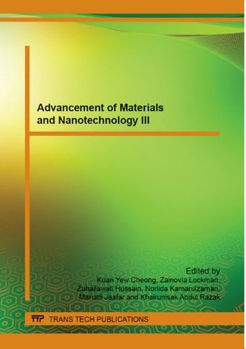 Advancement of Materials and Nanotechnology III