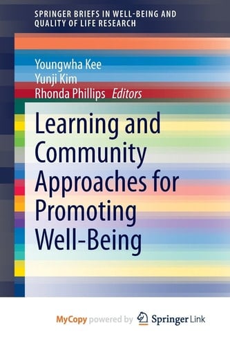 Learning and Community Approaches for Promoting Well-Being