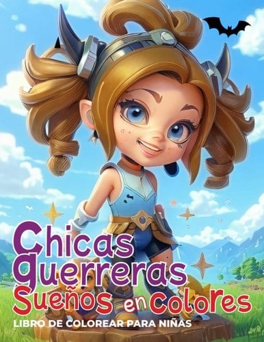 Chicas Guerreras; Sueños en Colores. Libro de colorear para niñas: Libro motivador para niñas. 40 Ilustraciones para colorear y frases emotivas. (Spanish Edition)