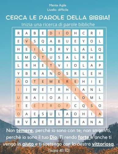 Cerca le parole della Bibbia: inizia una ricerca di parole bibliche! (Mente Agile) (Italian Edition)