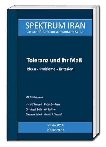 Toleranz und Ihr Maß Ideen - Probleme - Kriterien