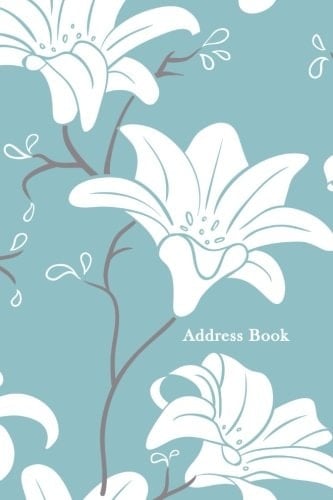 Address Book Large Print (6 X 9 Inches) Blue