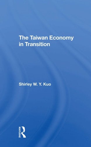 The Taiwan Economy in Transition