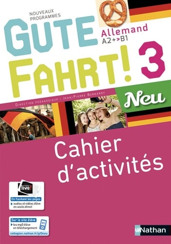 Allemand A2+>B1 Gute Fahrt! 3 Neu Cahier d'activités