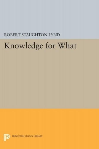 Knowledge for What