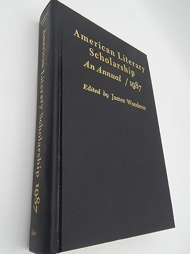 American Literary Scholarship An Annual : 1987