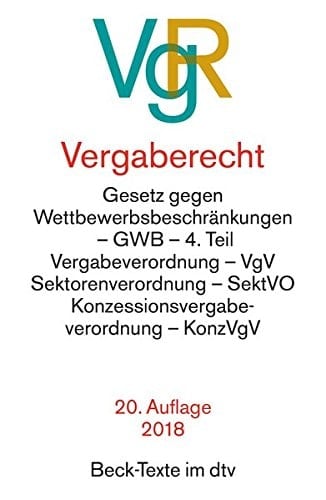 Vergaberecht Textausgabe