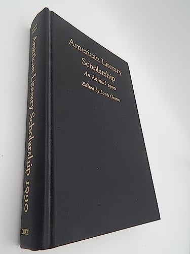 American Literary Scholarship An Annual, 1990