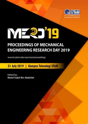 Proceedings of Mechanical Engineering Research Day 2019