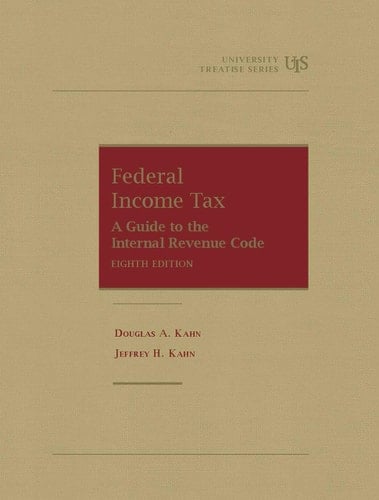 Federal Income Tax A Guide to the Internal Revenue Code
