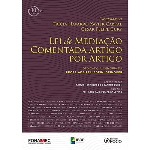 Lei de Mediação Comentada Artigo por Artigo