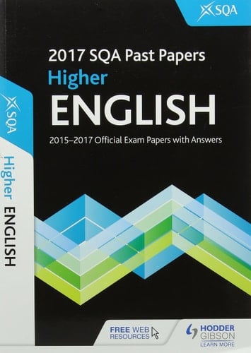 Higher English 2017-18 SQA Past Papers with Answers