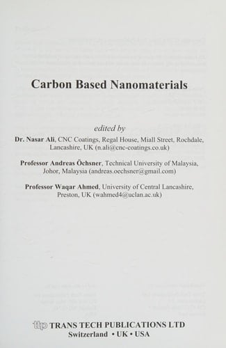 Carbon Based Nanomaterials