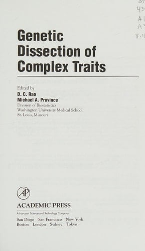 Genetic Dissection of Complex Traits