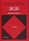 Bürgerliches Gesetzbuch ( BGB). Handkommentar.